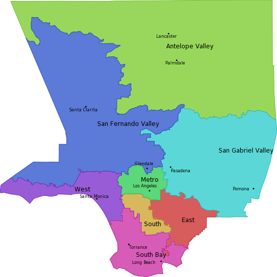 Regions of LA County