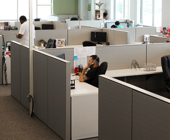 Call center floor